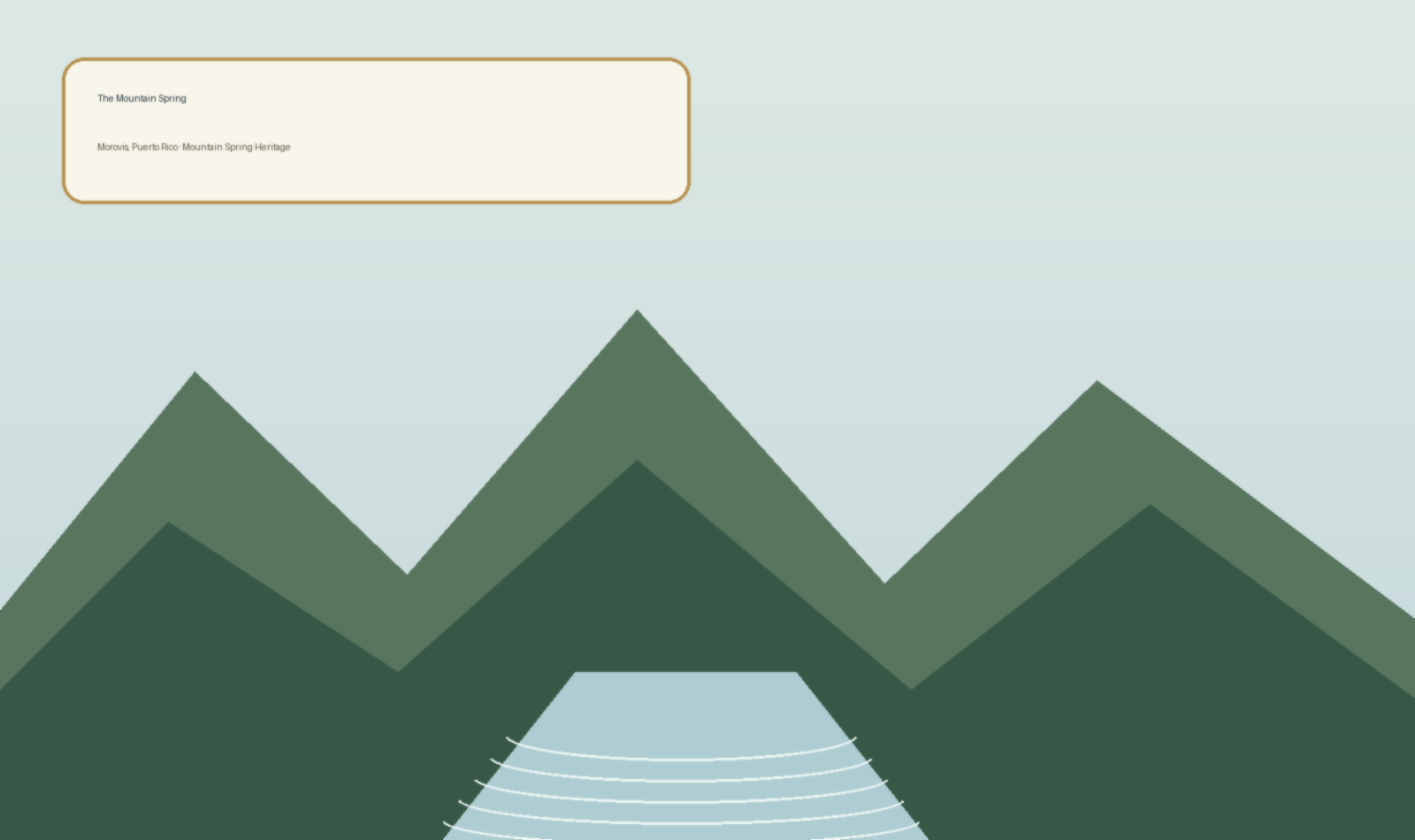 Morovis mountain spring inspired landscape